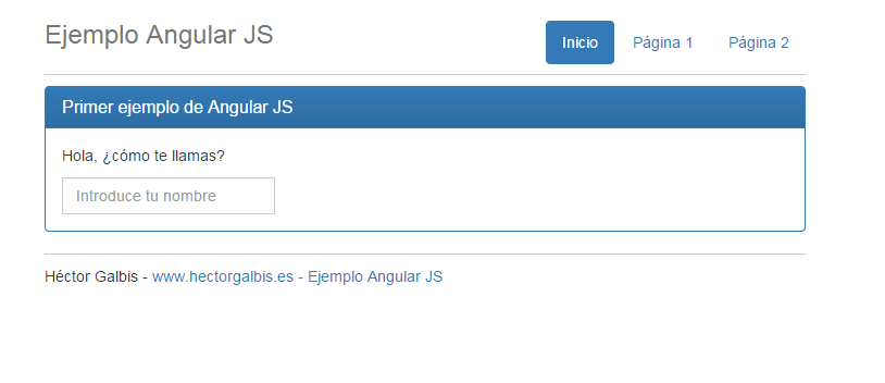 Curso de AngularJS - Introducción | Héctor Galbis